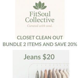 FitSoul Collective Closet Clean Out!!!!!! Today through Monday.